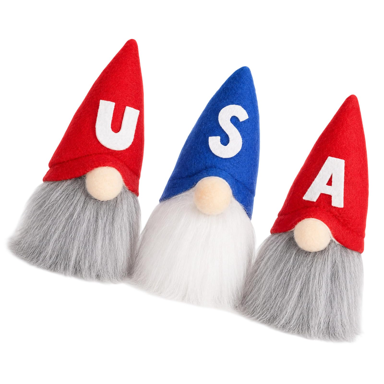 Gnomes Doll Decorations for Festives Celebration Independence Day Dwarf Ornament Tabletop Display Decoration Colorful Gnomes Doll Ornaments for Indoor Outdoor Decorations and Themed Parties Dwarf
