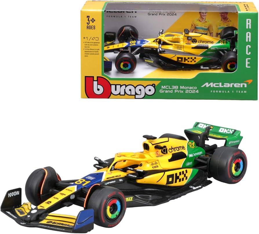 Amazon.com: F1 McLAREN MCL38 2024 MONACO GP Senna livery 30th