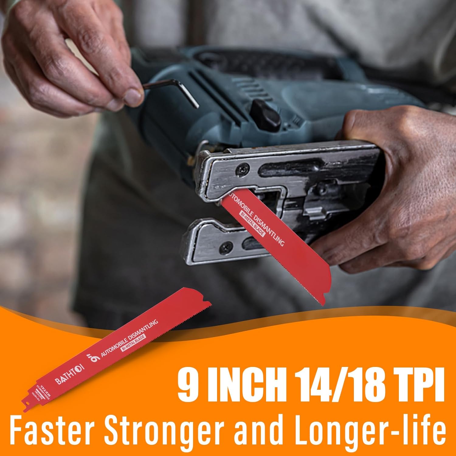 Akita 723071-A-25 12-Inch By 3/4-Inch 10/14-TPI All Purpose Blade, 25-Pack - Reciprocating Saw