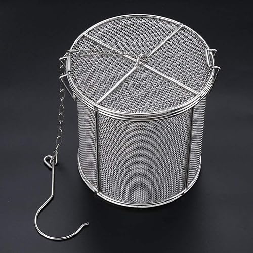 Miniatura 9 de Fdit Colador de condimentos de acero inoxidable, colador de té, condimentos de sopa, cesta de separación, herramientas de cocina, 4.72 x 5.12