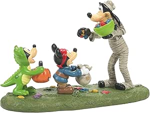 Department 56 Disney Halloween Village Accessories Treats from Goofy Figurine, 3.5 Inch, Multicolor