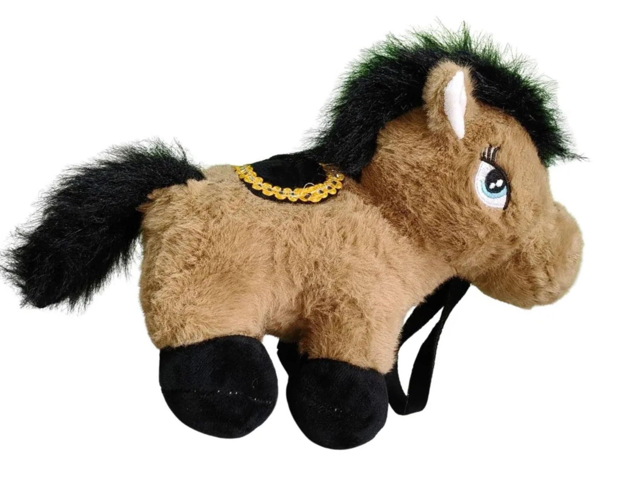 Tickles Pony Horse Soft Stuffed Plush Animal Toy for Kids Boys & Girls Birthday Gift (Color: Brown, Size: 35 cm) 3