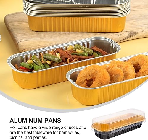 Miniatura 9 de Kichvoe 20 mini tapas desechables de papel de aluminio para hornear cocinar y preparar comidas para magdalenas y postres, almacenamiento conveniente