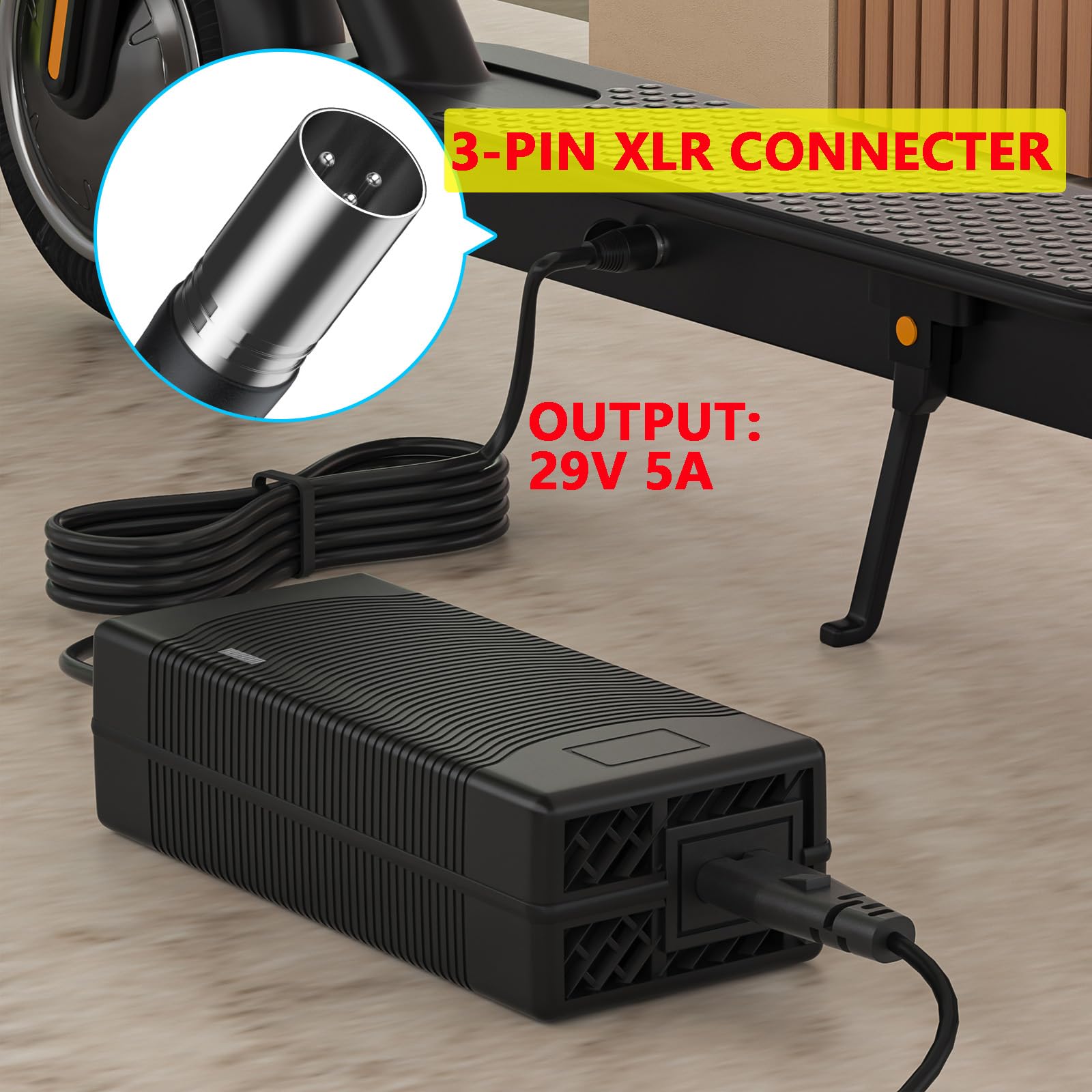 Amazon.com: 29V 5A Fast Charger for 24V Lead Acid Battery, 3-Pin