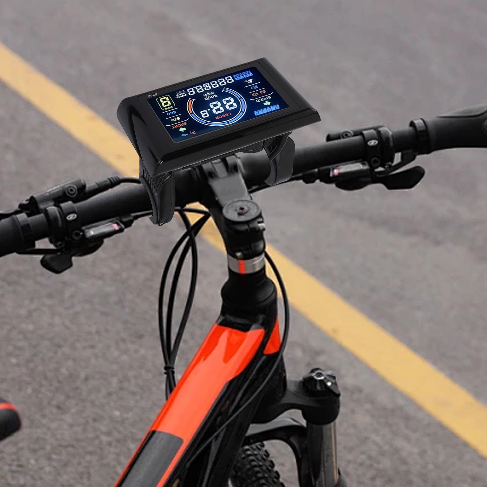 Buachois vélo électrique LCD Affichage Compteur E vélo Scooter Panneau de Commande