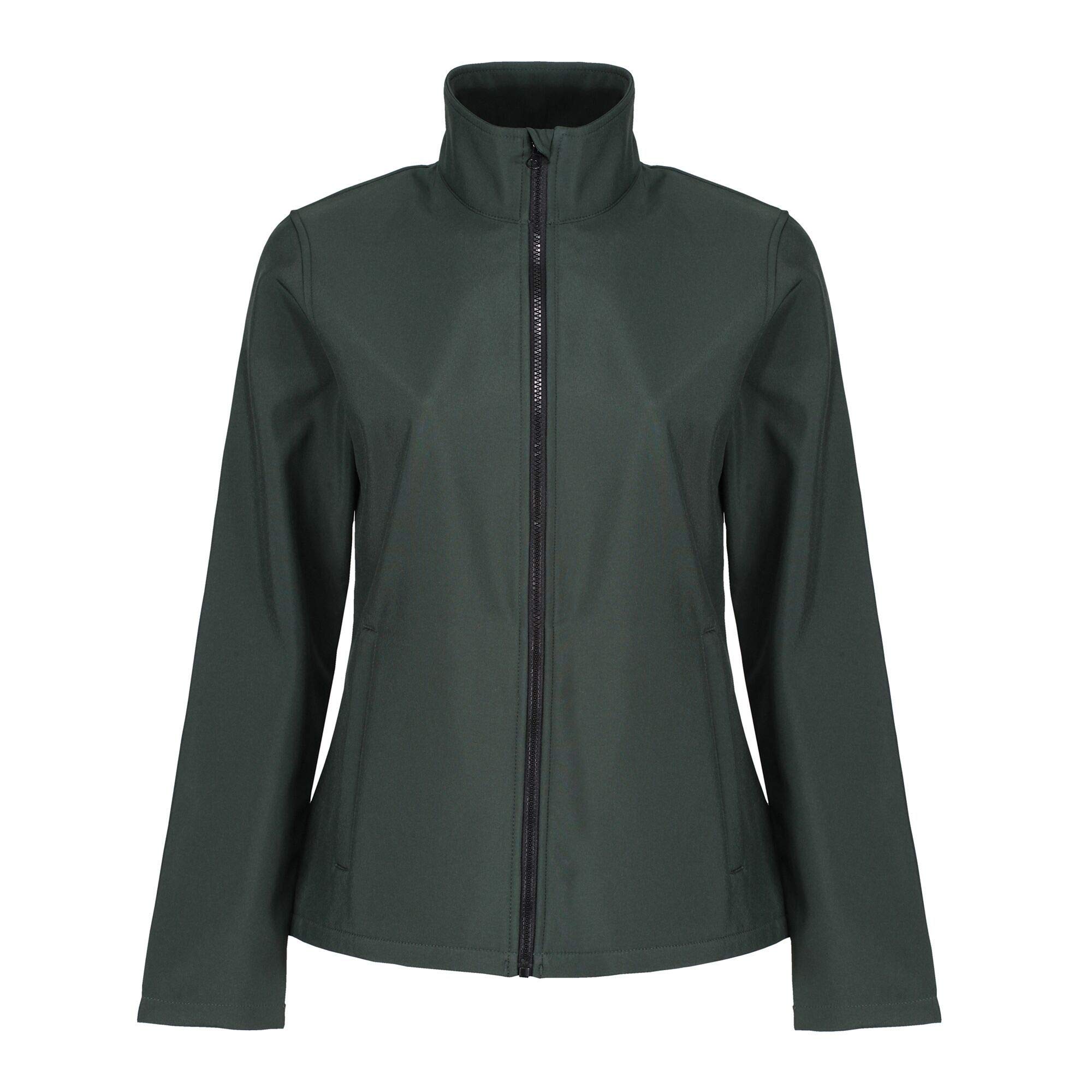 Regatta Professional Womens Ablaze Printable Softshell Jacket, Dark Spruce/Black, 18 EU