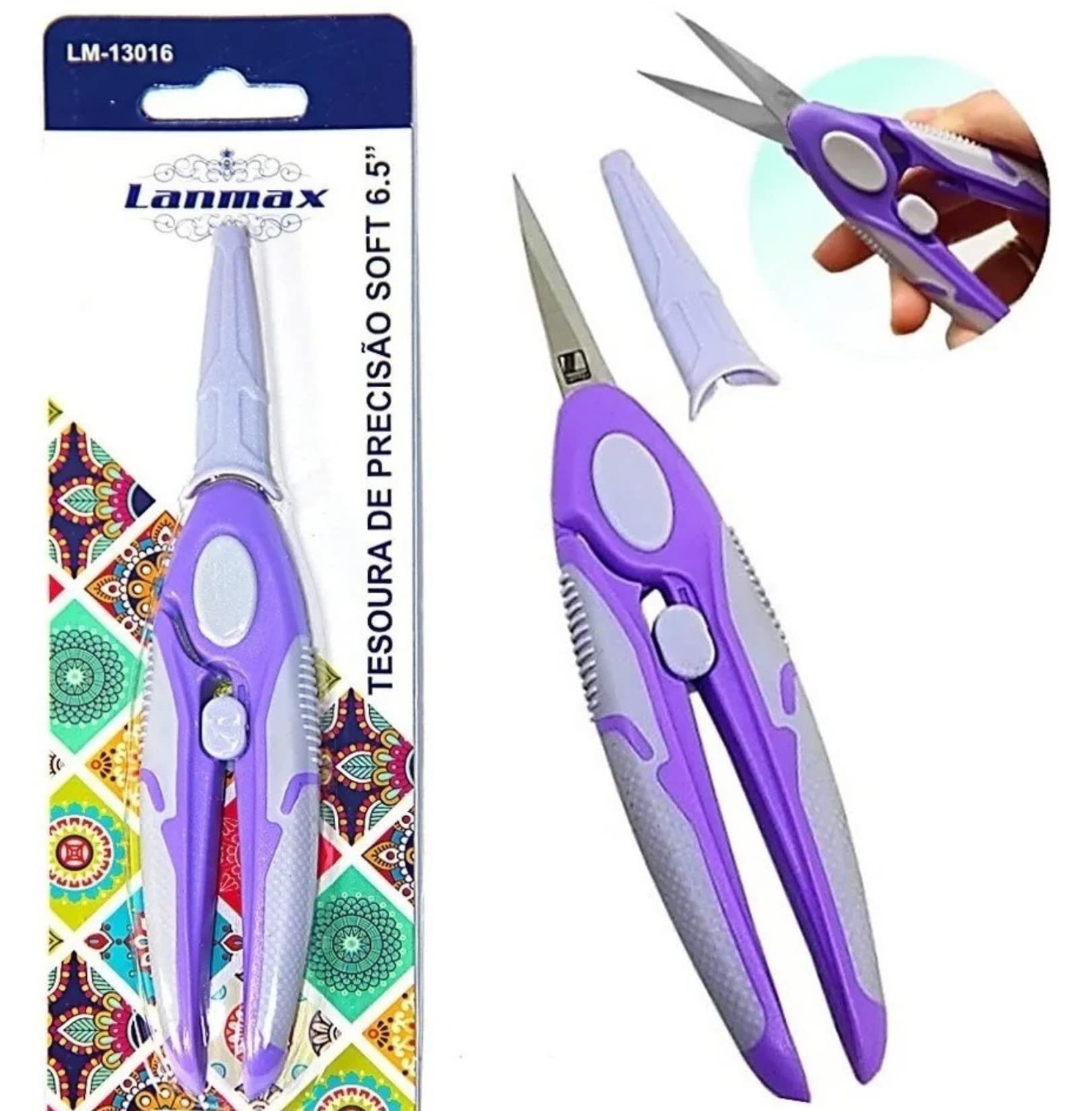 DARTMAX TR-BX40gパープルボーダーパープル 5個セット Tesoura Precisão Soft 6.5 pol | Amazon.com.br