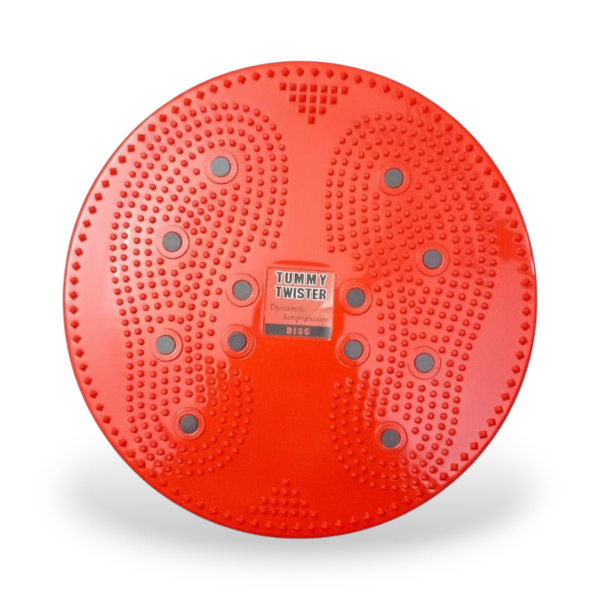 Tummy Twister for Weight Loss & Abdominal Exercise | Rotating Disc with 8 Magnetic Points for Acupressure | Non-Slip Polypropylene Balance Board | 150kg Capacity (Red)