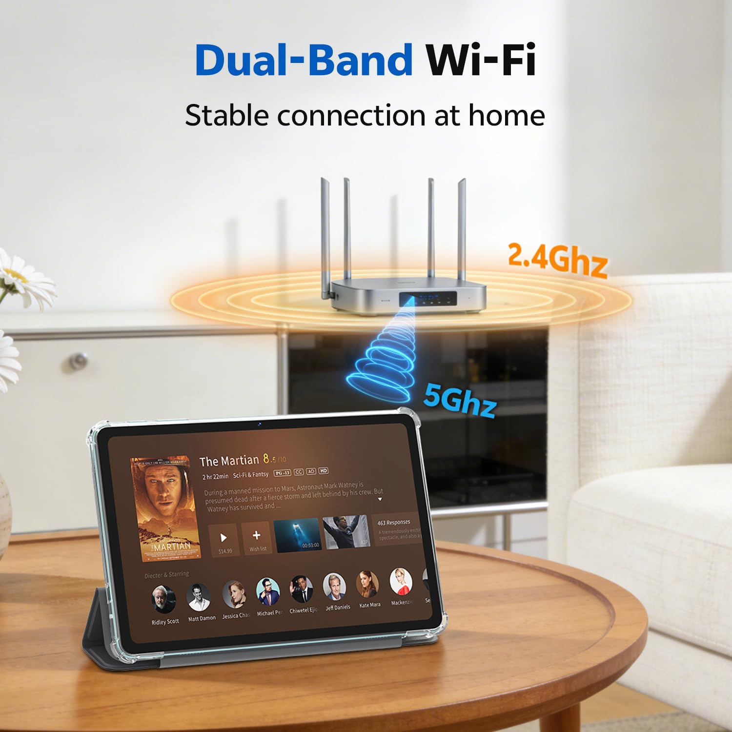 SVITOO Android 16 Tablet 10 Inch with Gemini AI, Octa-Core T7250, 20GB RAM 128GB ROM, 1280 x 800 IPS Screen, Dual-Band WiFi, Bluetooth 5.0, 6600mAh, Type-C, GPS, 1 Year Warranty (Blue) — view 7