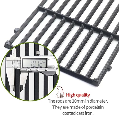 Miniatura 4 de Derurizy 7637 - Parrilla de hierro fundido para parrilla de cocina Weber Spirit & Spirit II serie 200, Spirit E-210 E-220 S-210 S-220 S-220 Parrilla