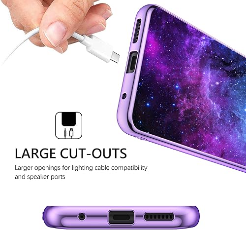 Miniatura 6 de GUAGUA Funda compatible con Motorola Moto G Power 2022 de 6.5 pulgadas que brilla en la oscuridad, luz nocturna, luminosa, espacial, nebulosa,