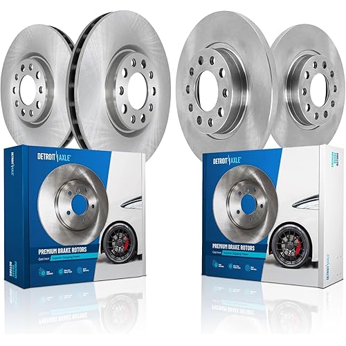 Detroit Axle - Brake Rotors for Jeep 17-22 Compass 15-22 Renegade 16-20 500X, 2017 2018 2019 2020 2021 2022 Disc Brake Rotors Replacement: 12.00" inch Front Rotor 10.94" inch Rear Rotor
