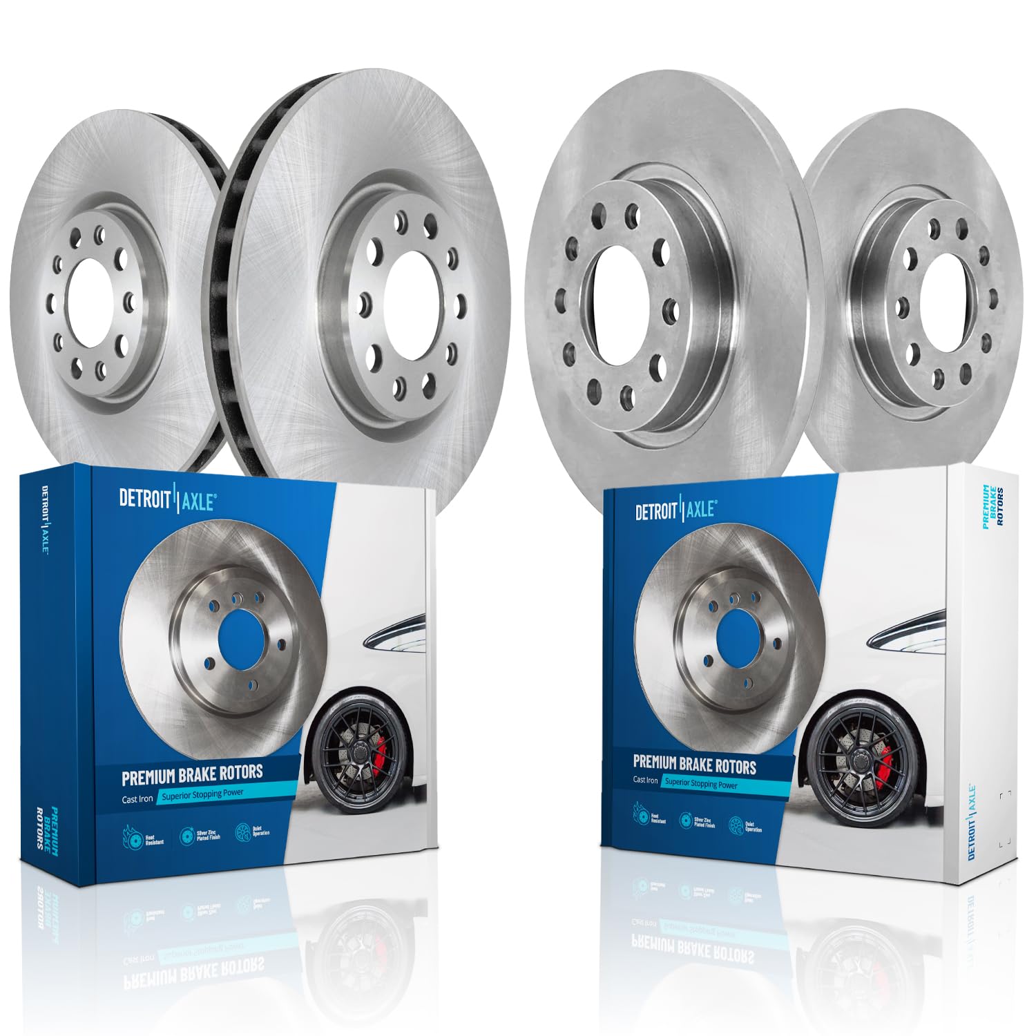Detroit Axle - Brake Rotors for Chevy Malibu Equinox Buick LaCrosse