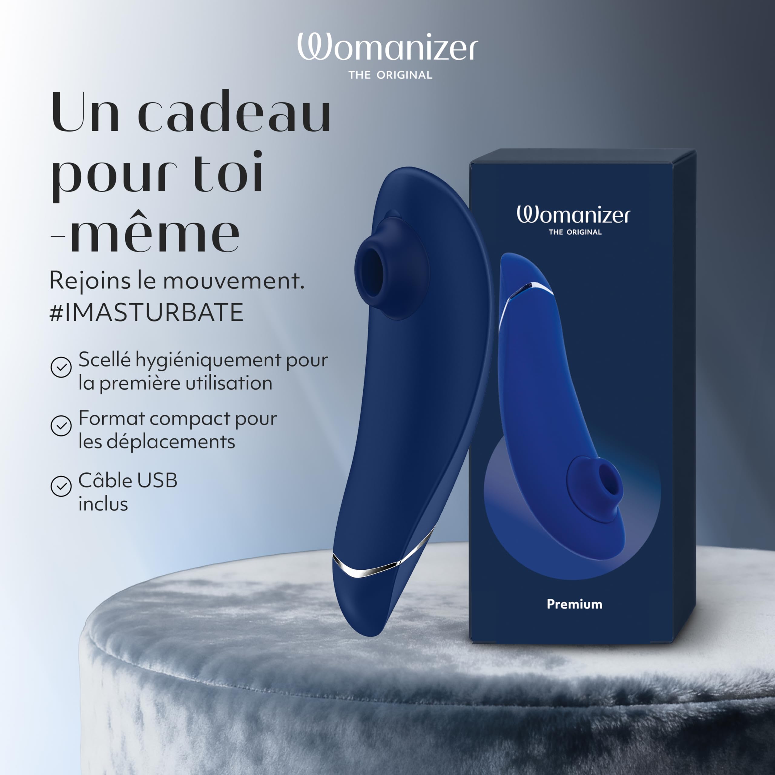 Womanizer Premium 1 Stimulateur clitoridien à succion | Suceur de clitoris avec Autopilot et Smart Silence | Sex Toy aspirant avec 12 niveaux de puissance | Silencieux & étanche