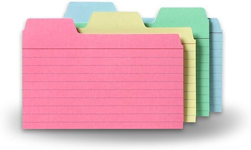 Miniatura 7 de 4x6 Tabbed Index Card, White, 48 PK