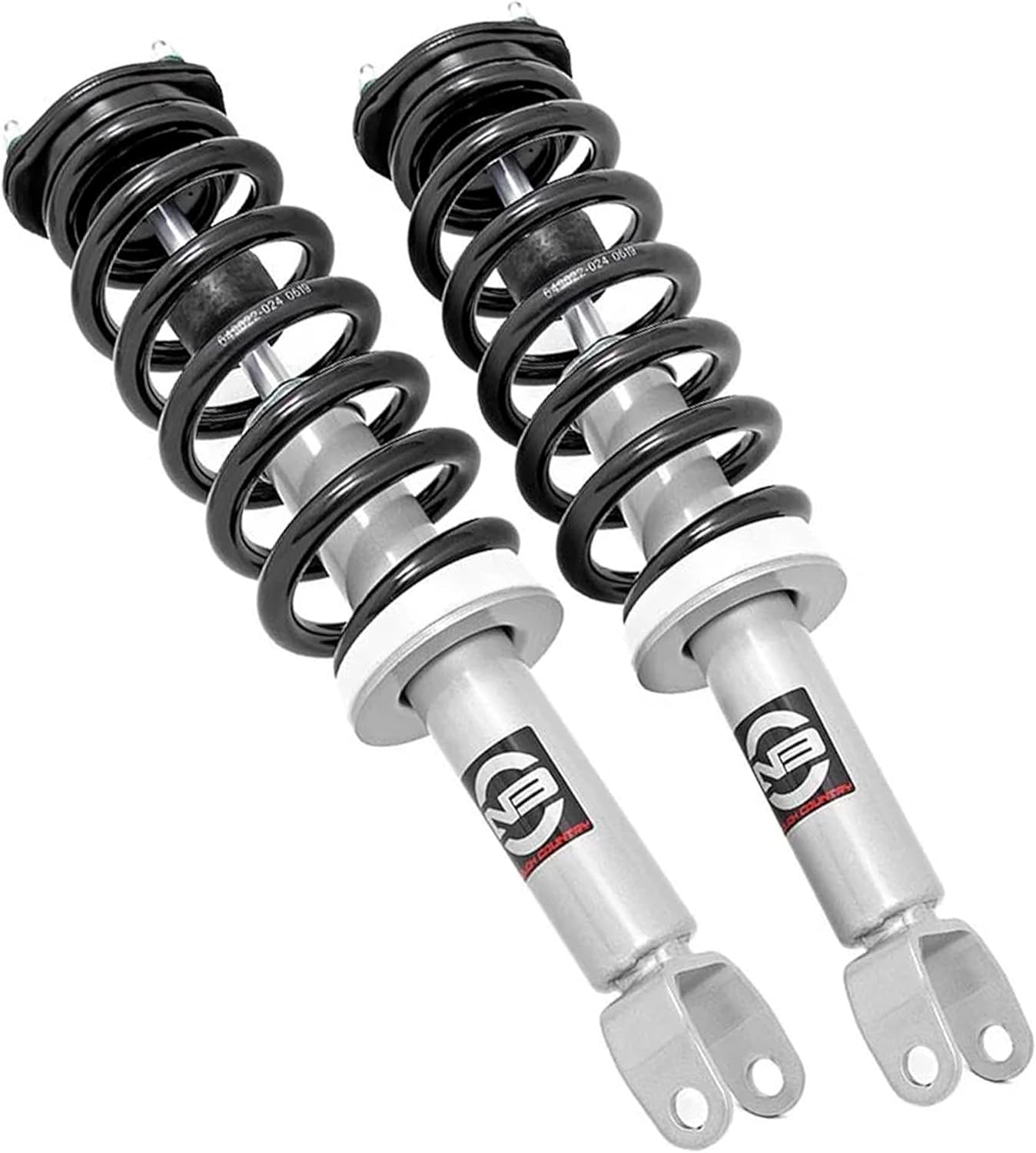 Rough Country N3 Leveling Struts for Ram 1500 4WD (2012–2018 & Ram 1500 Classic) - Fits 2.5" Front Lift, Preloaded Coil, Bolt-On Leveling