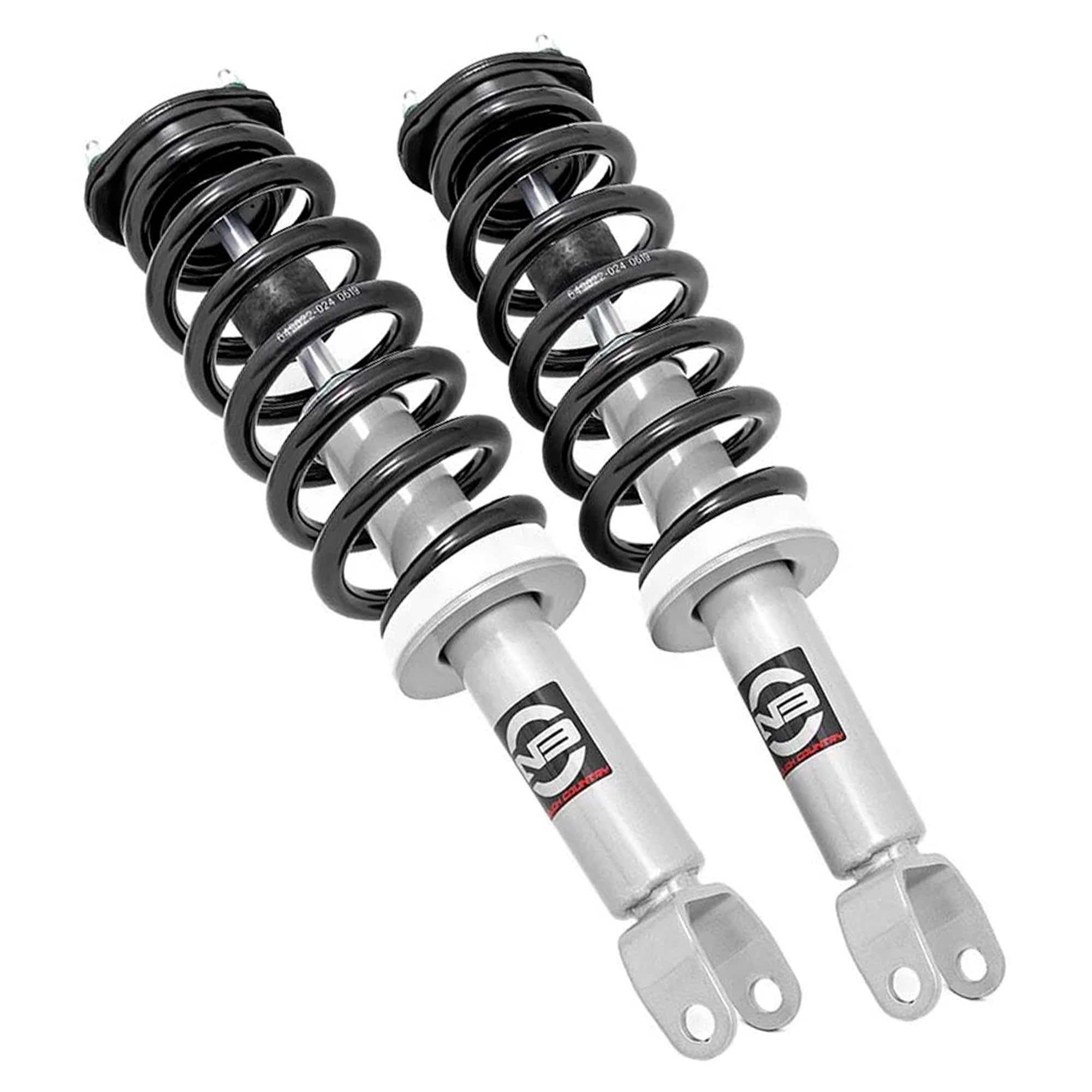 Rough Country N3 Leveling Struts for Ram 1500 4WD (2012–2018 & Ram 1500 Classic) - Fits 2.5" Front Lift, Preloaded Coil, Bolt-On Leveling