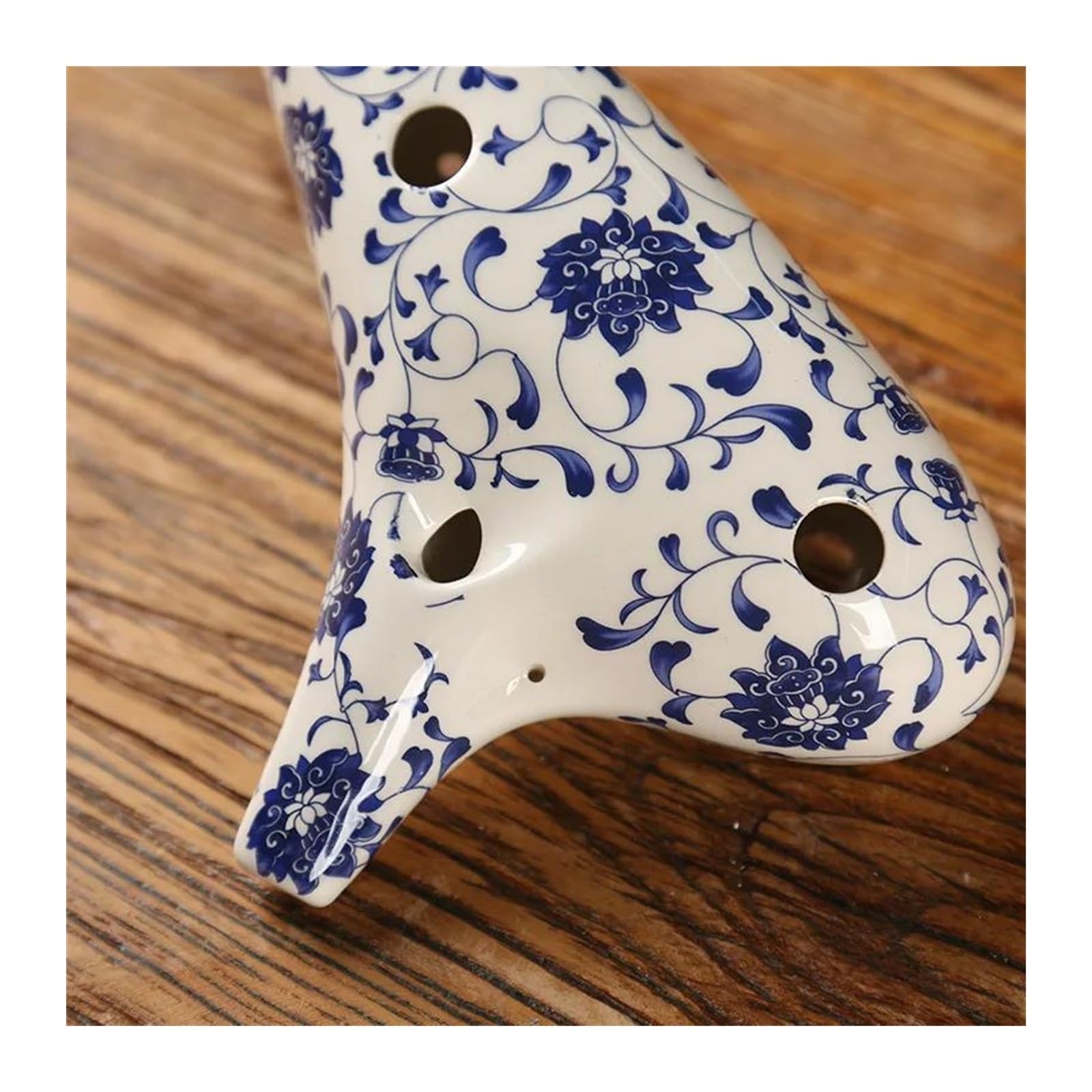 instrument ocarina Ocarina en porcelaine bleue et blanche 12 trous Alto AF en céramique flûte chinoise du temps Instrument professionnel