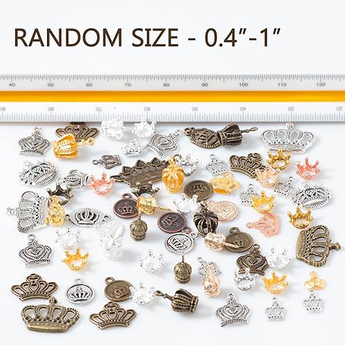 Miniatura 4 de stino 100 G Mixed Style Metal Charms for Jewelry Making, Bulk Silver & Gold Plated, for Bracelet, Necklace, Earrings DIY Crafts