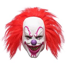 Scary Evil Killer Joker Clown Latex Mask Halloween Horror Cosplay Costume Prop