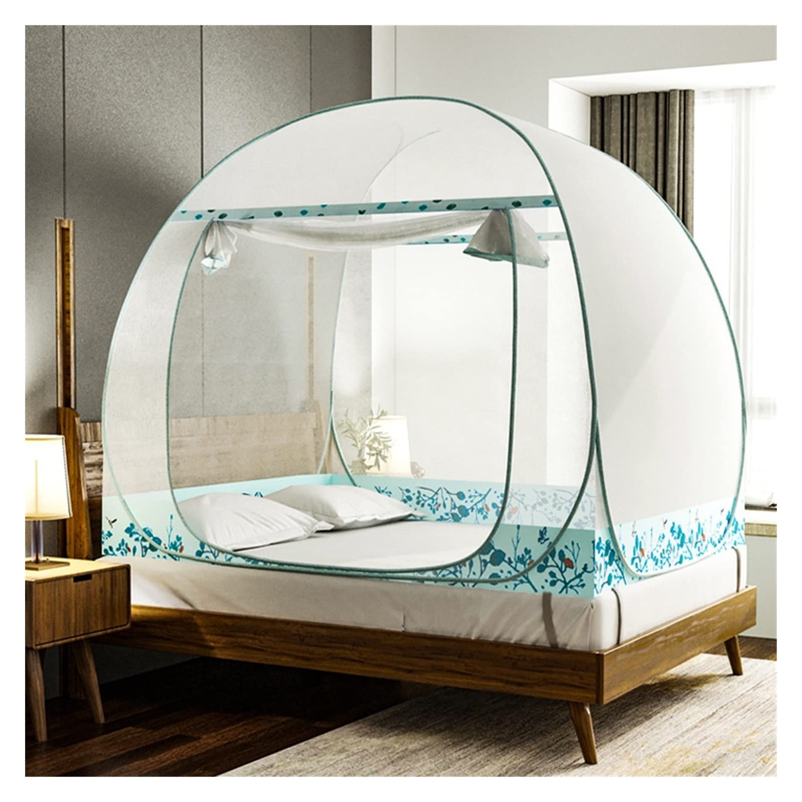 DXTFDHB Pop Up Mosquito Net with Zipper Anti-mosquito Tent Durable Large Camping Tent Easy to Setup