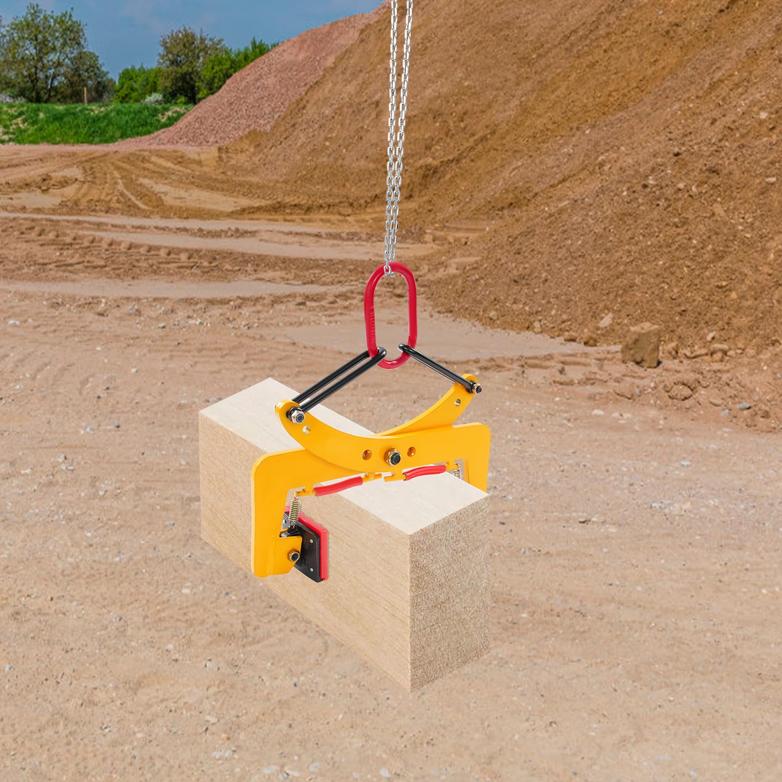 Szczypce przestawne z rozpiętością 8-30 cm, obciążenie do 280 kg, szczypce do krawężnika ze stali, szczypce chwytakowe, szczypce do podnoszenia, szczypce do kamienia (10 cali, 280 kg)