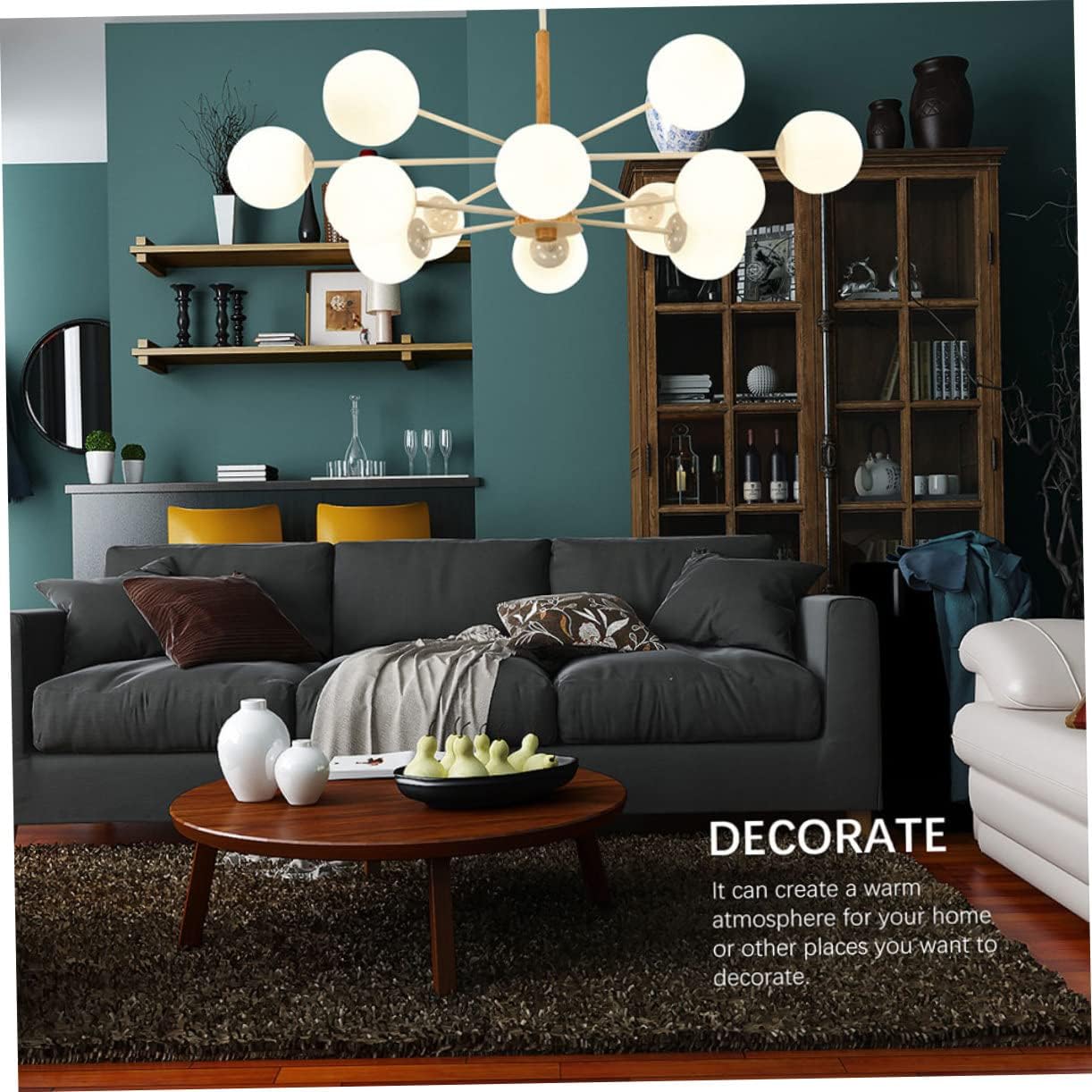 Lurrose Elegant Glass Ceiling Lamp Shade Frosted Design for Home Decor Softens Light for Living Bedroom Kitchen Lighting