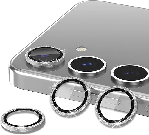 Vista 980 de para Samsung Galaxy Z Flip 7 Protector de Lente de Cámara, Cubierta de Lente de Vidrio Templado con Anillo de Metal Individual, [Fuerte Adhesión] 1