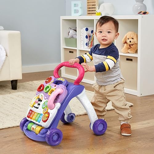 Miniatura 42 de VTech Caminante de aprendizaje sentado a pie (embalaje sin frustración), rosa Rosa,Azul,Lavanda,Naranja