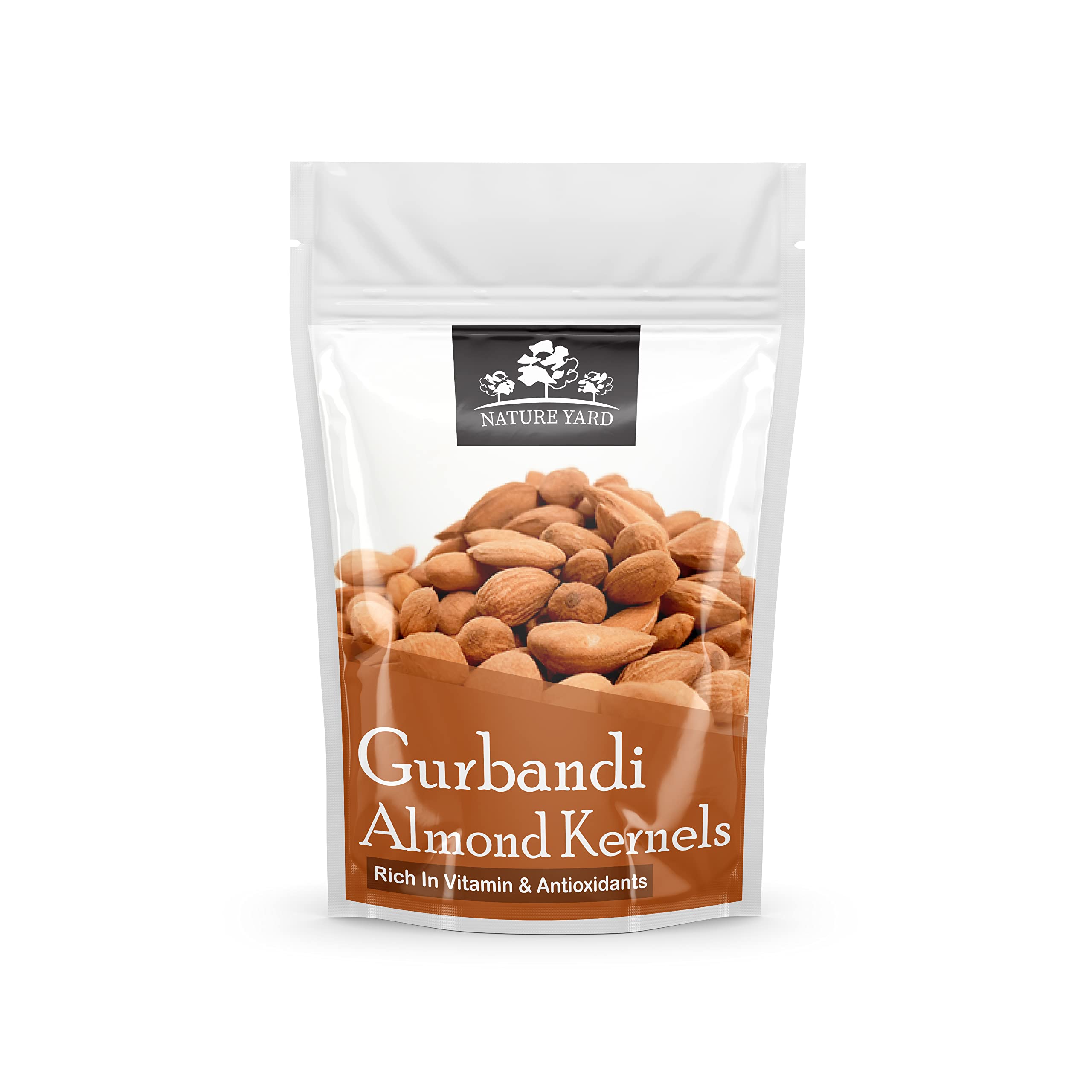 NATURE YARD Orignal Afghan Gurbandi Whole Almond/Badam Giri - 100% Pure & Natural - 500Gm