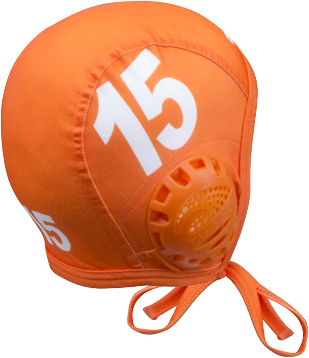 Turbo Standard Water Polo Cap Set with 3 Numbers (Orange)