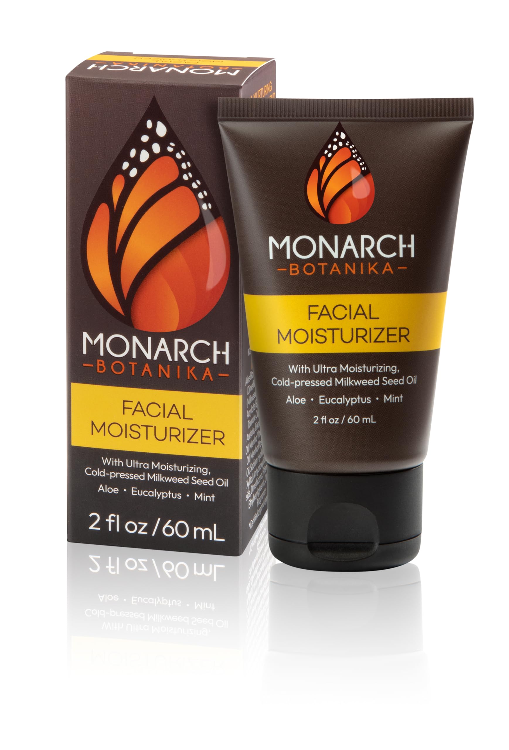 Facial Moisturizer 2 oz | Face Cream with Cold-Pressed Milkweed Seed Oil | Lightweight | Long-Lasting Hydration | Omega 6,9,7 | No Animal Testing | Vegan