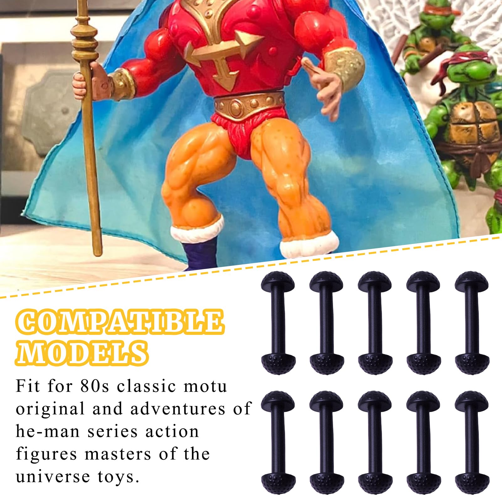 Lot De 3 Figurines Vintage Les Maîtres De L'Univers (MOTU) - Collection Occasion