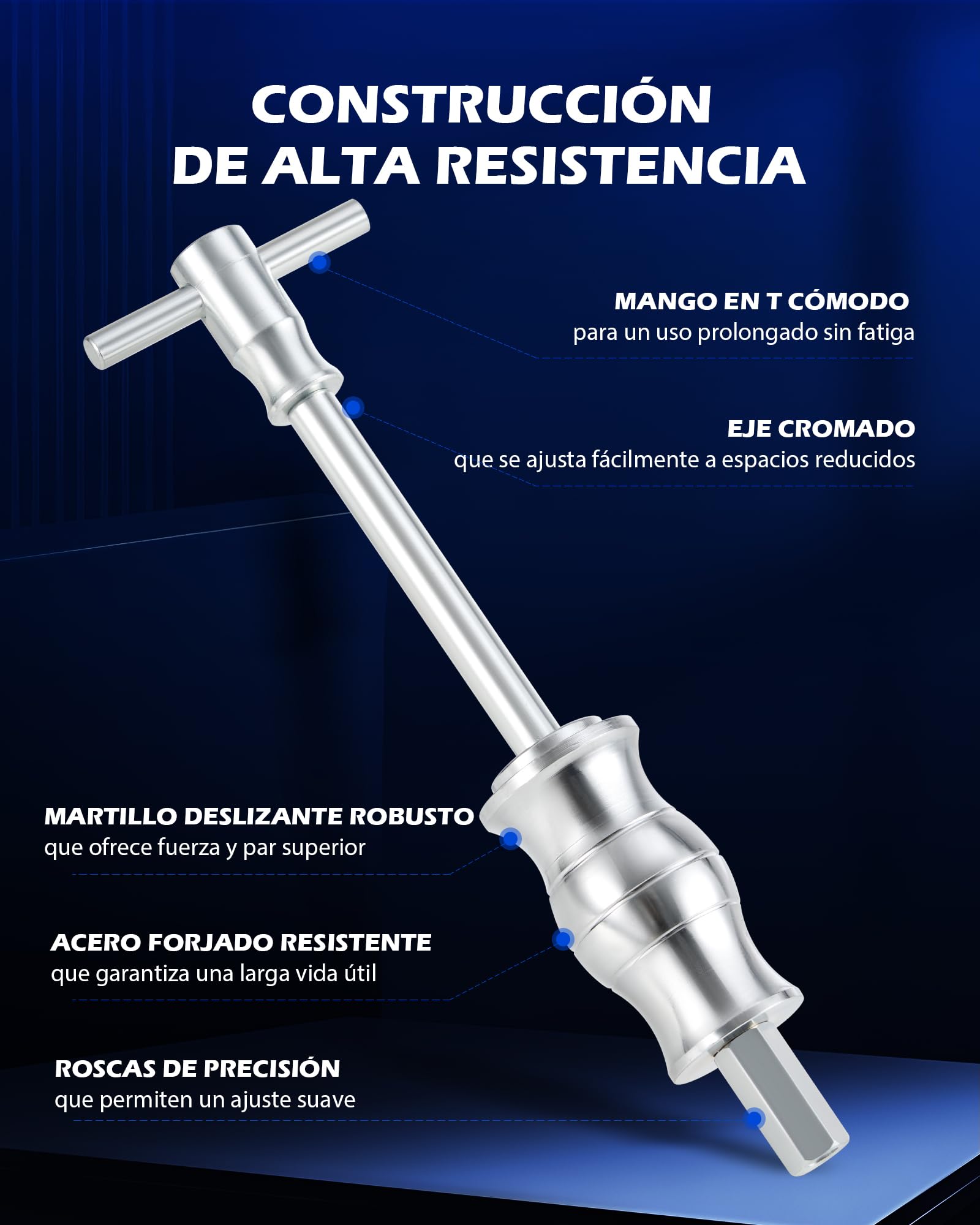 Orion Motor Tech 16 Extractores de Rodamiento Interior Herramienta de Extracción de Rodamientos Interna para Coches