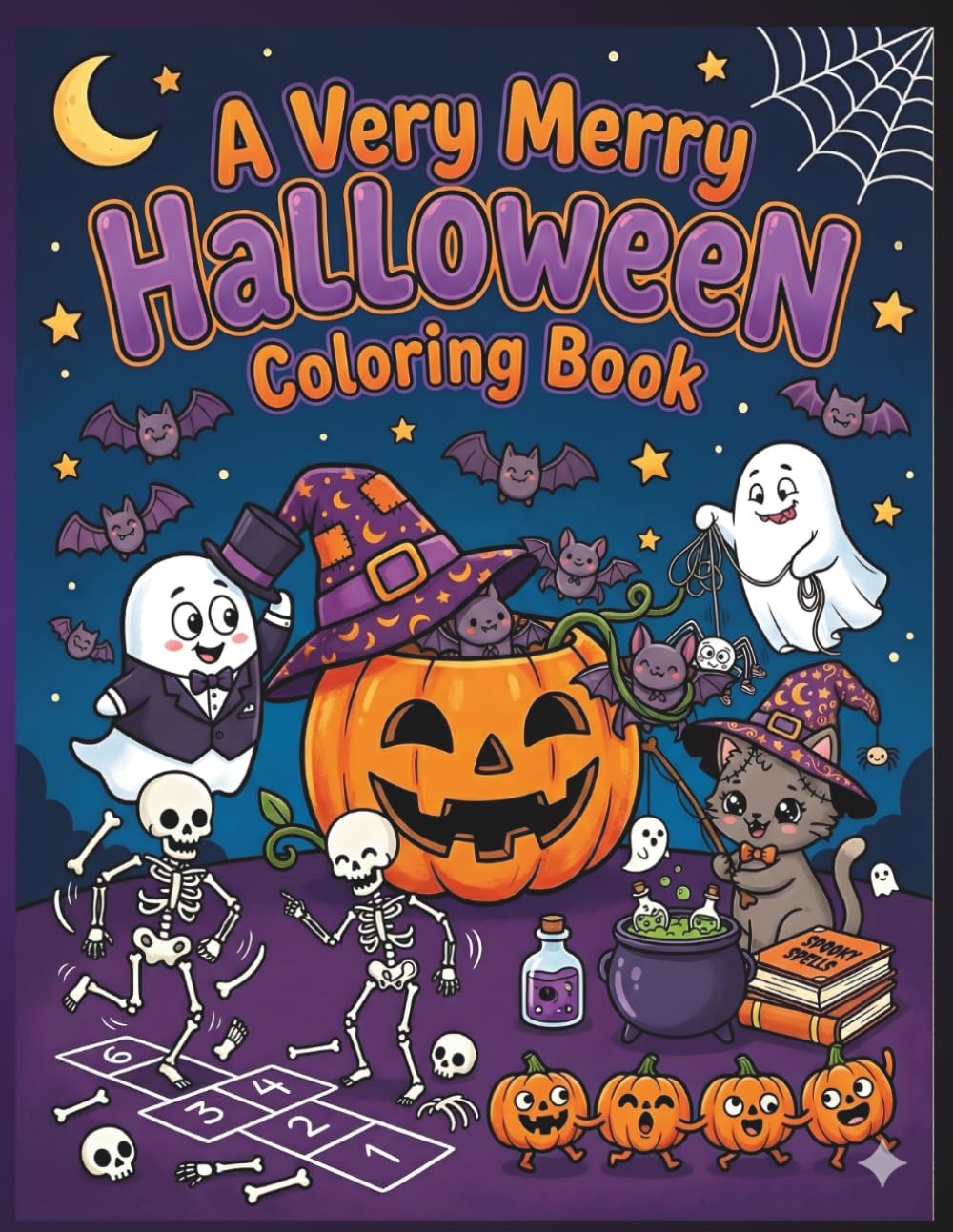 A Very Merry Halloween Coloring Book