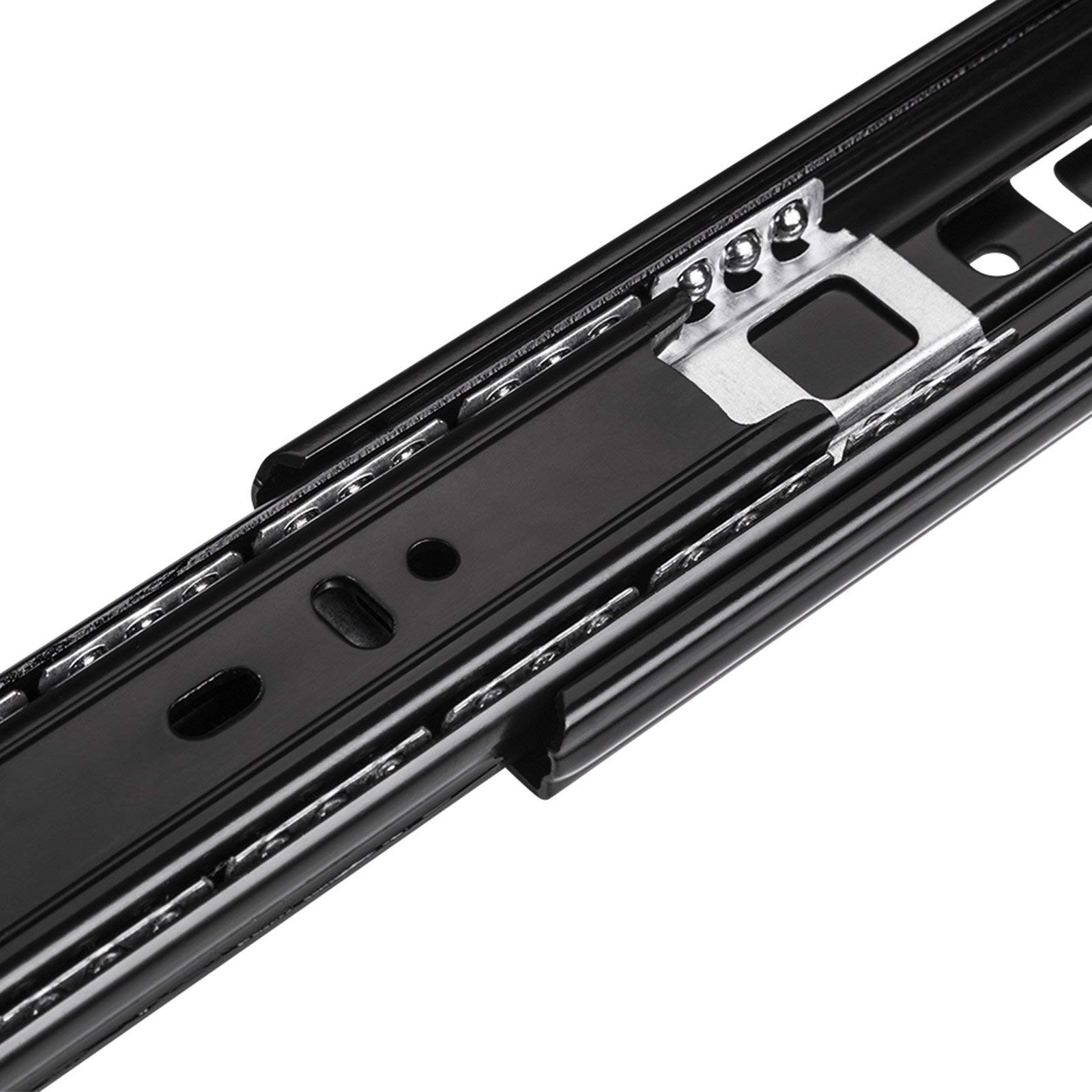 SOTECH 2 pares 4 piezas guía de extracción total KV3-45-H45-L700-NF negro