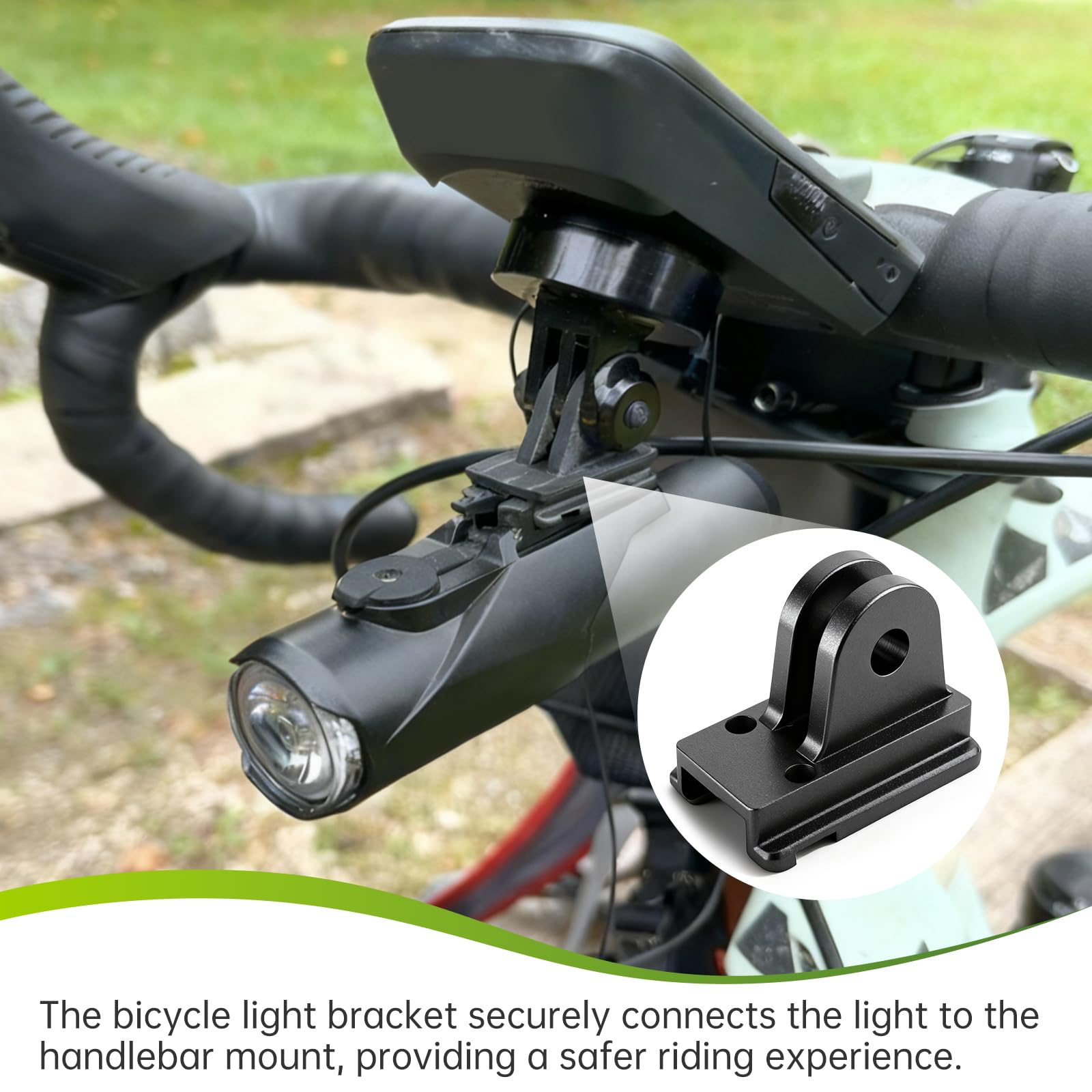 Adapter do oświetlenia rowerowego CatEye na uchwyt Gopro - uchwyt na oświetlenie rowerowe, uchwyt lampy z przodu roweru na CatEye Volt/AMPP, uchwyt na oświetlenie rowerowe pod uchwytem na Gopro