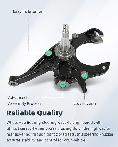 Miniatura 2 de SCITOO Manguito de dirección delantera de 2 pulgadas para el lado del conductor y del pasajero para Chevrolet S10 1988-2004, para Chevrolet S10