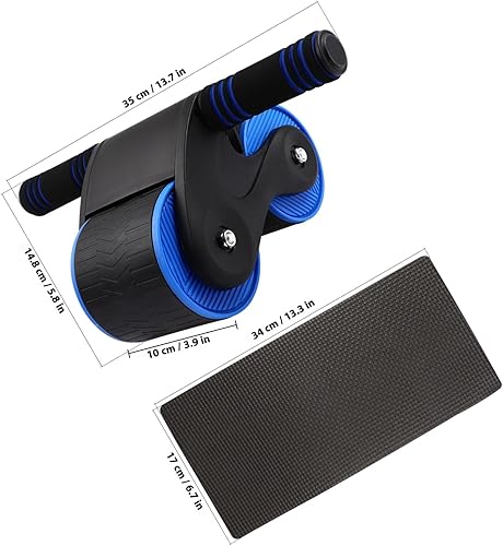Miniatura 2 de STOBAZA Automatic Rebound Ab Roller Wheel with Knee Pad for Core Strengthening Dual-wheel Stability and Intelligent Brake for Safe Abdominal Arm
