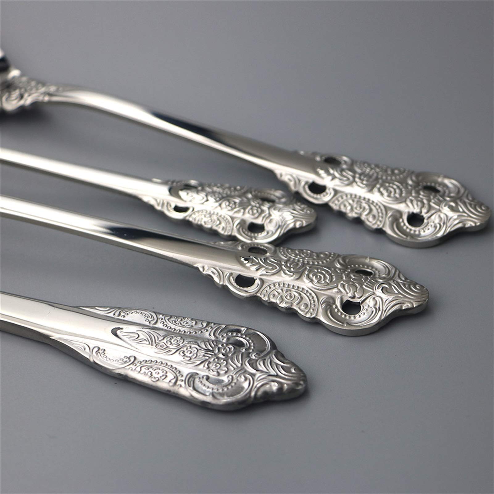 24pcs Silver Sellware Sets 18/10 Acero inoxidable Cubiertos occidentales Cuchillo Cuchillo Tenedor Cuchara Sildeware Vajilla Vajilla (Color : Rose)