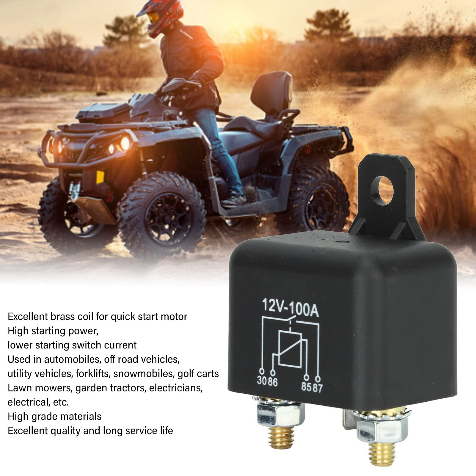 Pexorin Relais Solénoïde De Démarrage For Tondeuse Autoportée 12 V, For Cub Cadet, XT1 XT2 Enduro