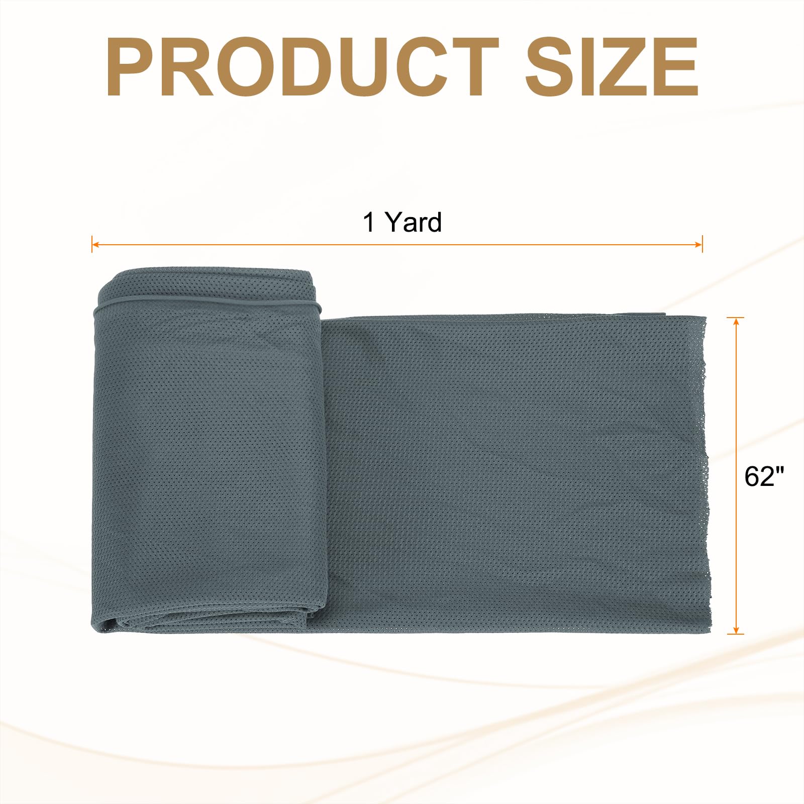PATIKIL 62 Inch Wide Mesh Fabric Slightly Stretchy for Sewing Backpack Pocket and Straps Netting Clothes, Netting Bags - Image 2