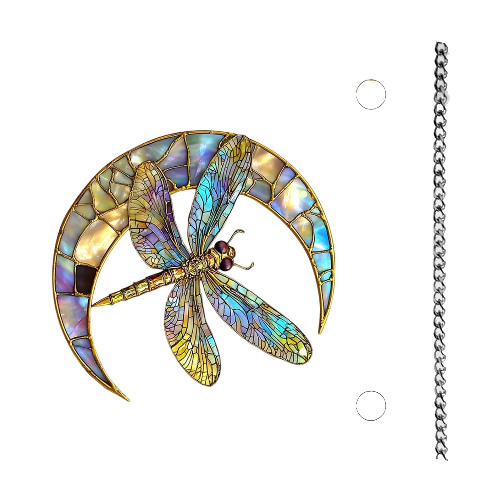 Colorful Reflective Acrylic Butterfly Dragonflies Suncatchers Hanging Decors Ornament for Window Balconies Decoration Light Refracting Suncatchers Ornament