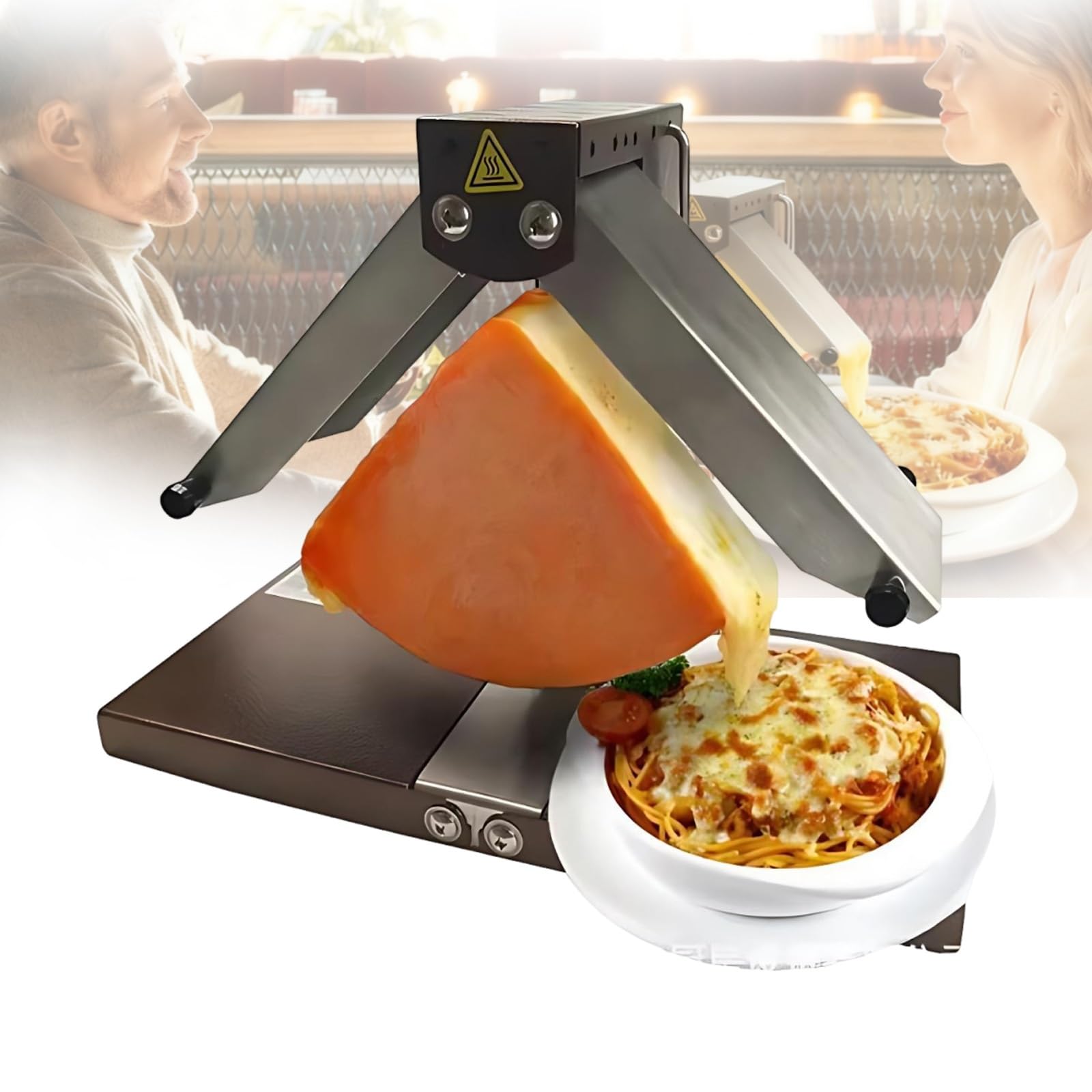 Raclette Dla Rodziny ，elektryczny Grill Raclette 900w Z łatwym Czyszczeniem I Kompaktowym Designem, Idealny Do Domu，idealny Do Serowego Fondue