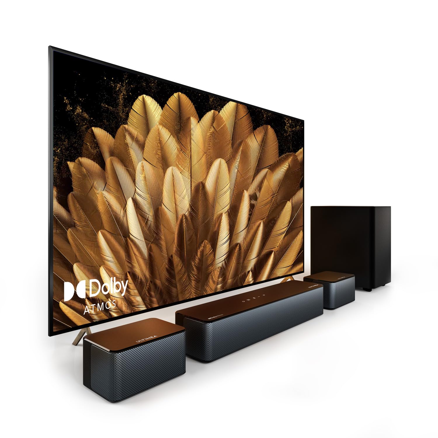 Barre De Son TV 3.1.2 Avec Dolby Atmos ULTIMEA – Caisson De Basses 6,5", Bluetooth 5.4, HDMI EARC, Skywave F30