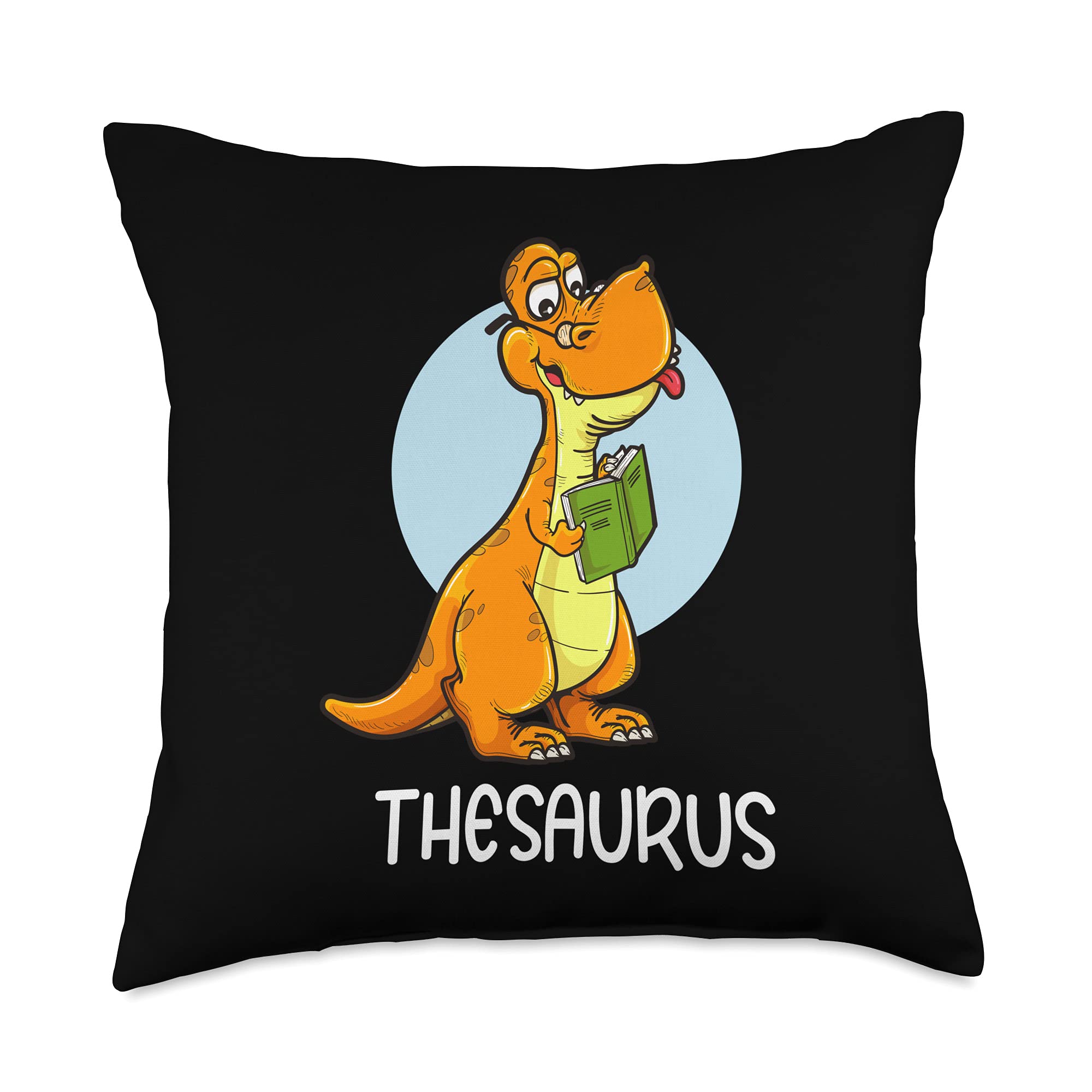 Amazon.com: Retro Laundry Cute Thesaurus Dinosaur Synonyms Antonyms Teacher  Student Throw Pillow, 18x18, Multicolor : Home & Kitchen