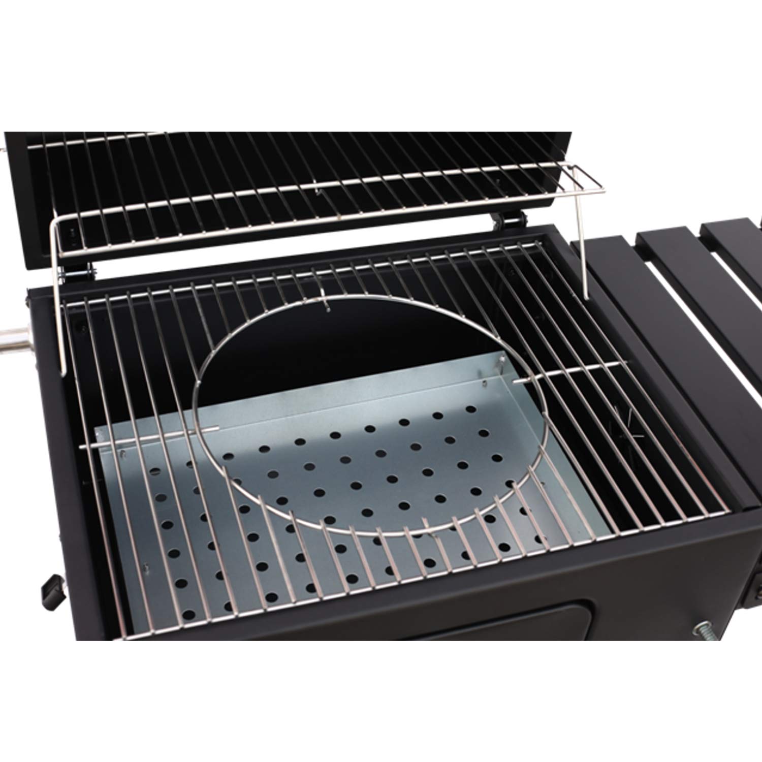 Grillchef Comfort Basic grill na kółkach, grill na węgiel drzewny na 2 kółkach, wskaźnik temperatury dla ok. 10 osób