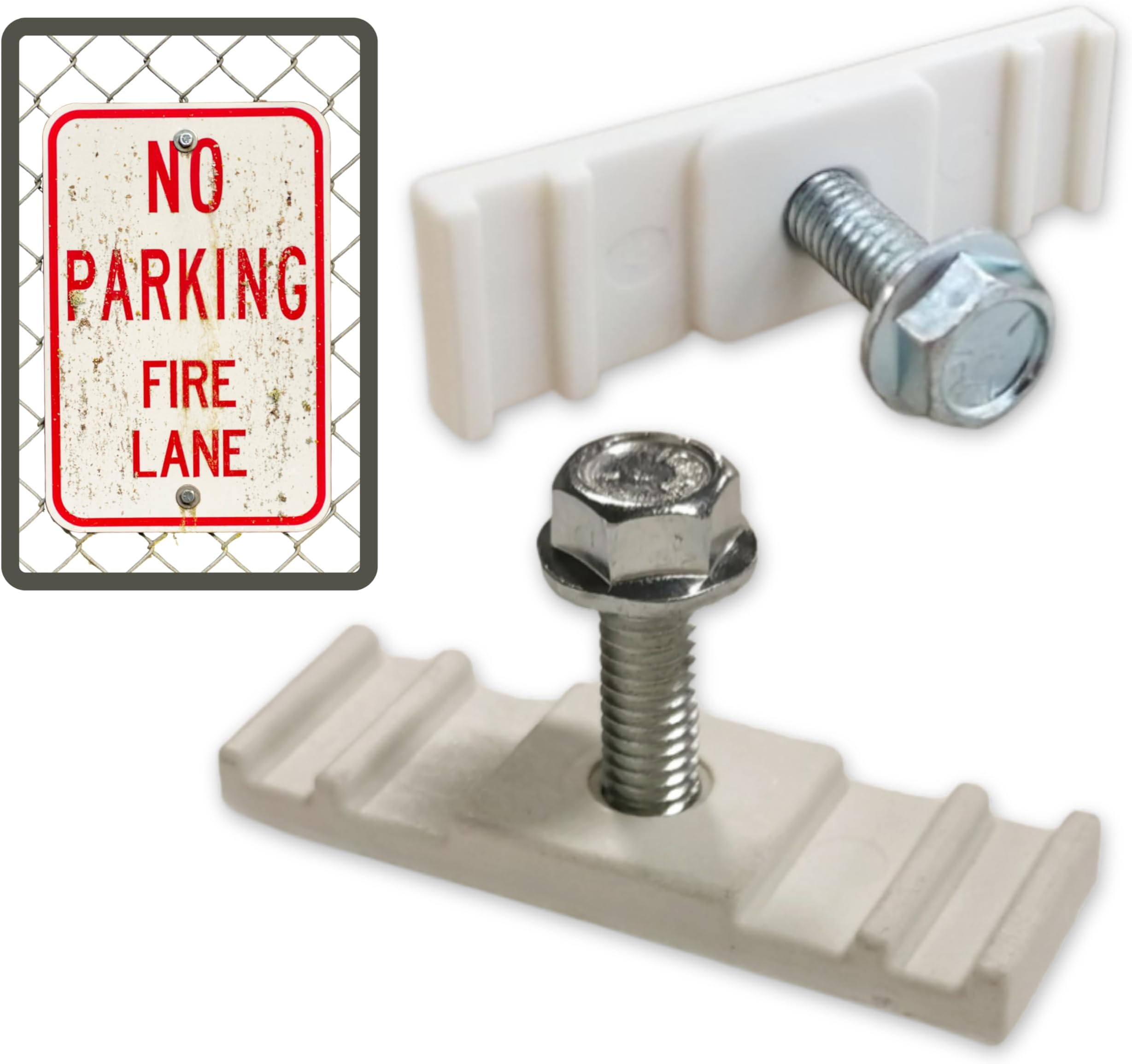 Pro Link Sign Bracket for Chain Link Fence [Pack of 8