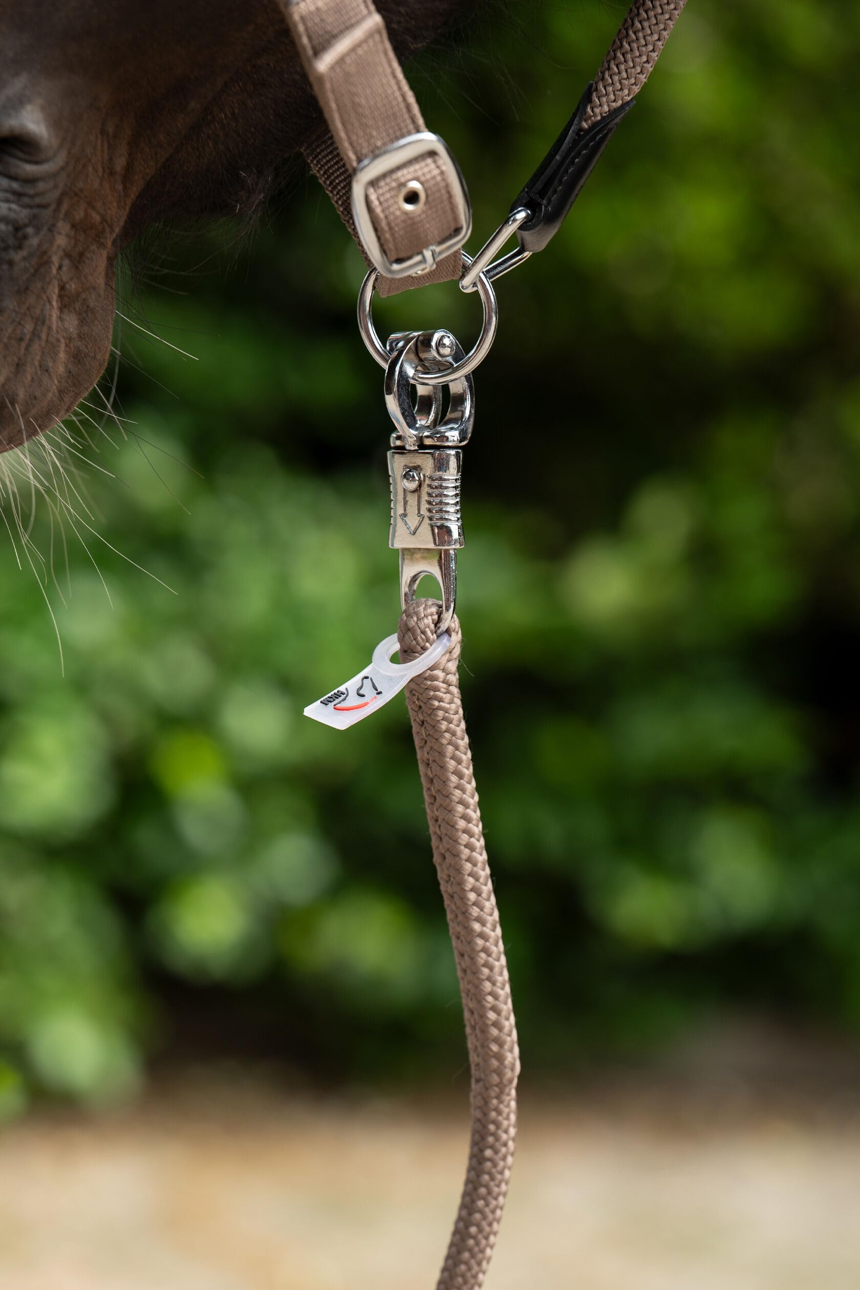 HKM Carlotta Lead rope with panic hook Lead rope Taupe 180 cm - Image 2