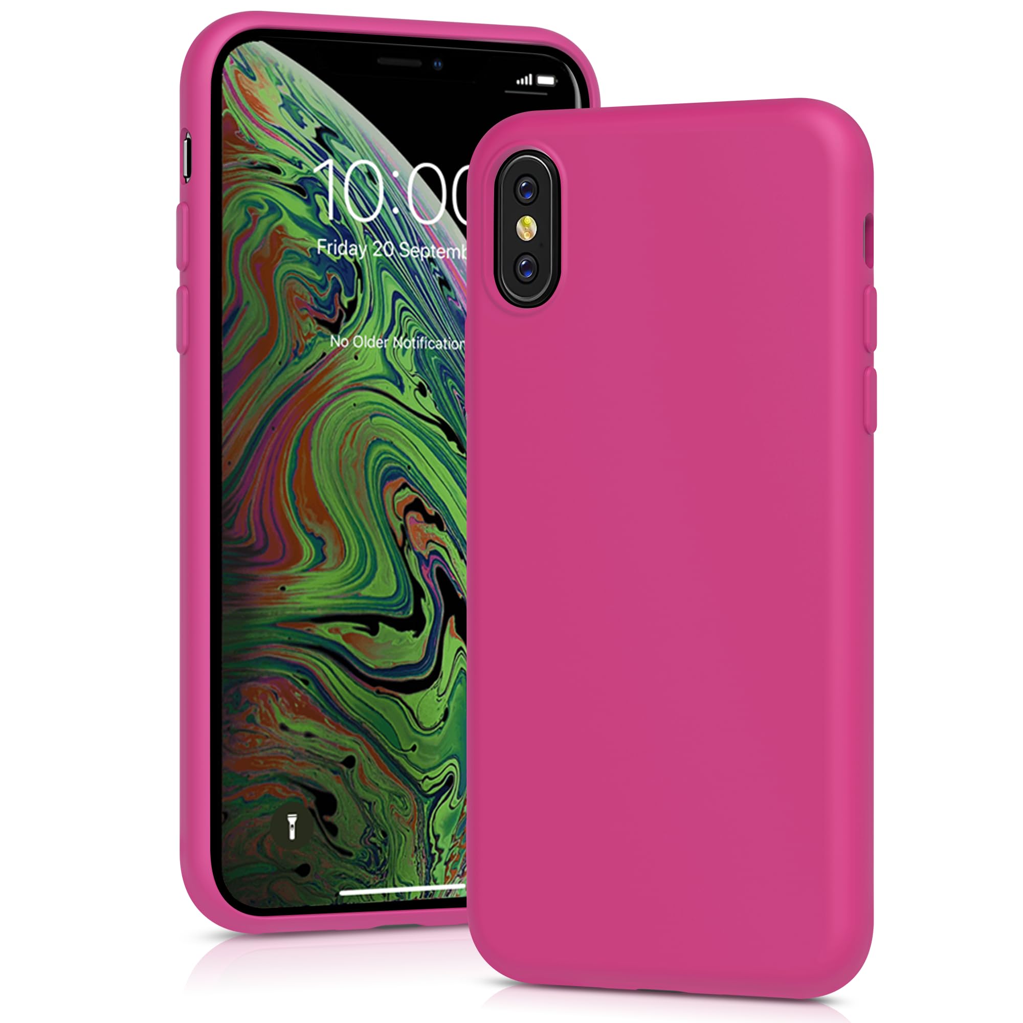YATWIN Silicone Case for iPhone X/XS, Soft-Touch, Shockproof, DustProof